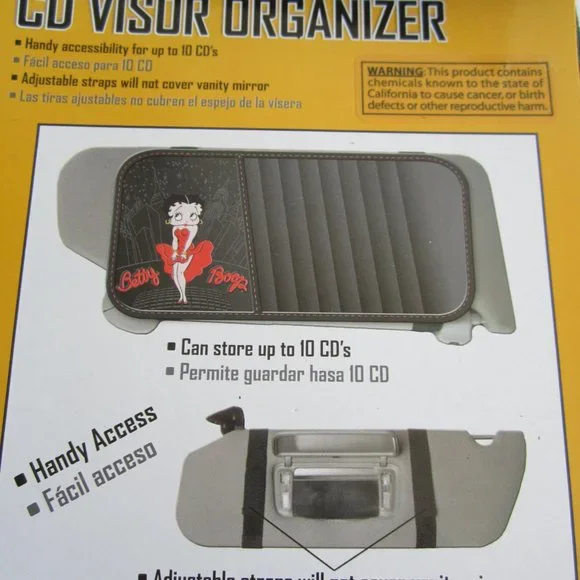 Betty Boop 10 CD Visor Organizer Car - Picture 3 of 6